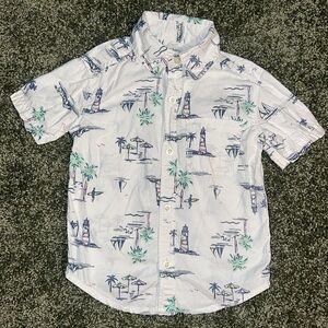 Carter’s White Nautical Button-Down Shirt – 2T